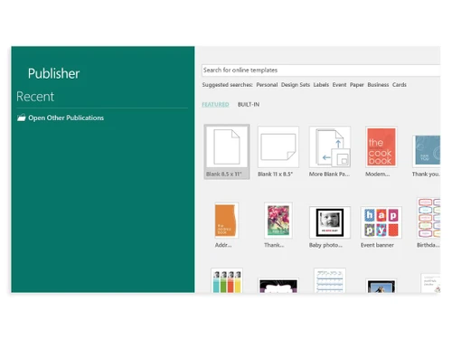 Microsoft Publisher Templates