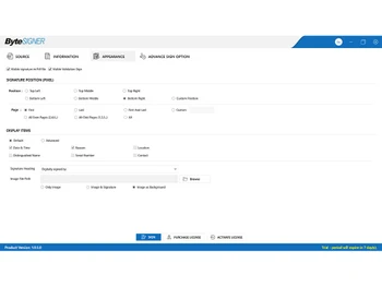 bytesigner information