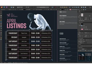 Affinity Publisher Tables