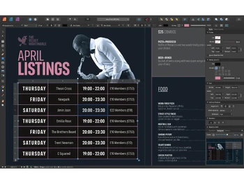 Affinity Publisher Tables