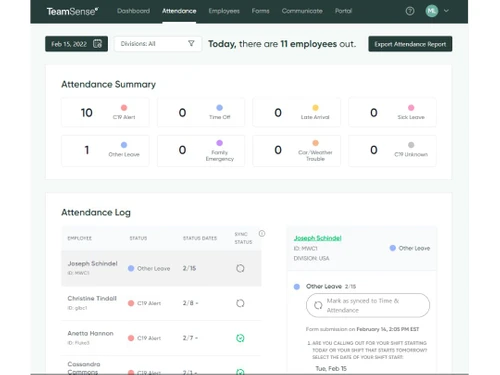 teamsense attendance