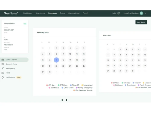 teamsense calendar