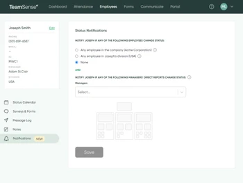teamsense notification