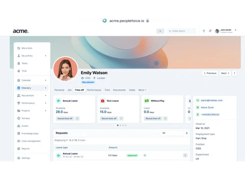 peopleforce dashboard