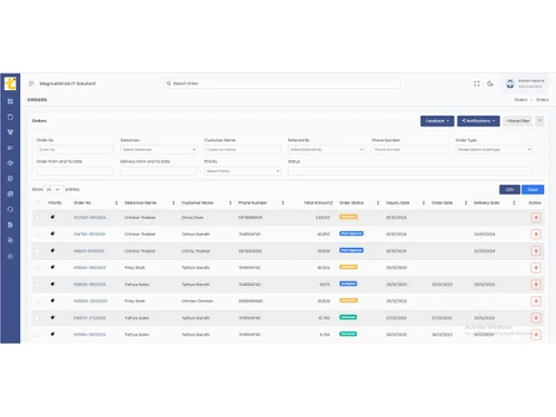 Tanyo CRM Order