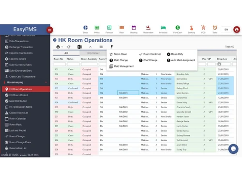 EasyPMS HK Room Operations