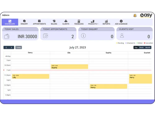easy software dashboard