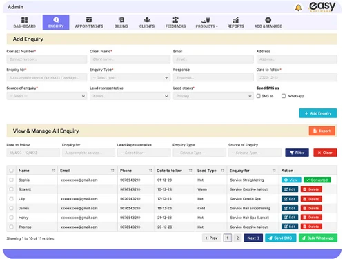 easy software enquiry