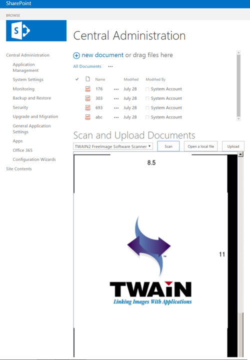 Dynamic Web TWAIN
