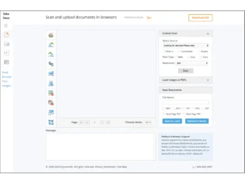 dynamic web twain-scan