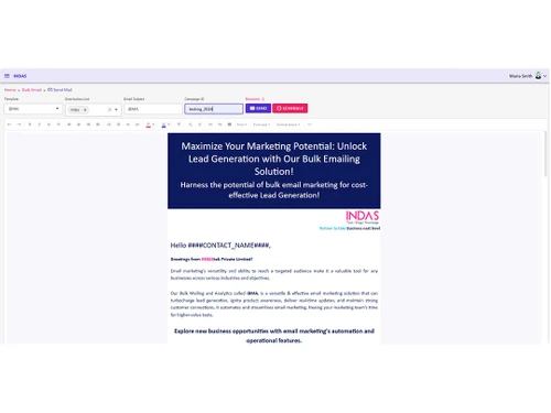 ibma send mail