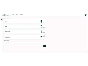 Leadhoopr settings