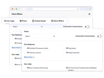 RentALL Cars Filters