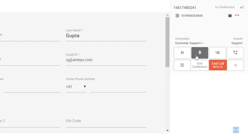 Ameyo Contact Center Software call recording