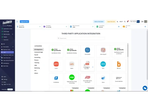 Online Check Writer-integration