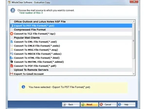 WholeClear NSF To PST