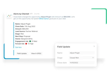 Clientell real time alerts