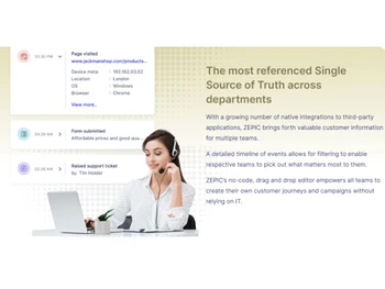 Zepic drag and drop editor