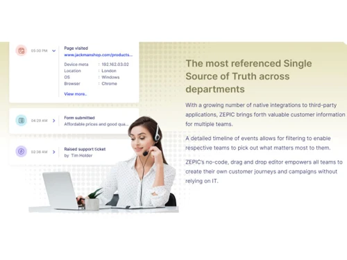 Zepic drag and drop editor