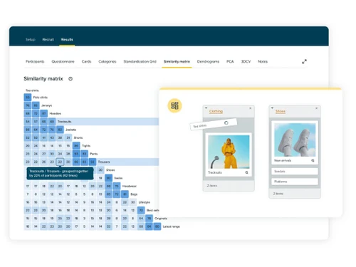 Optimal Workshop card sorting