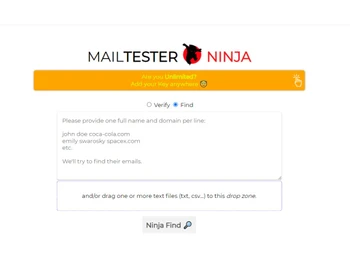 mailtester ninja-find