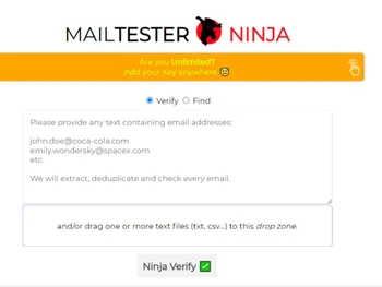 mailtester ninja-verify