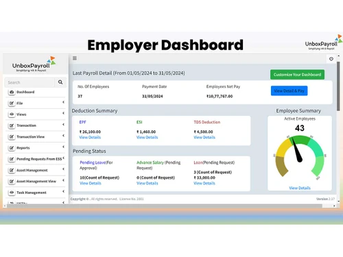 Unboxpayroll dashboard