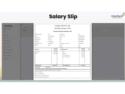 Unboxpayroll salary