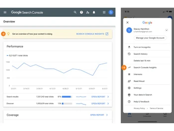 google search console-overview