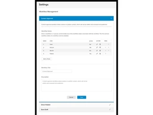 evoq-content workflow
