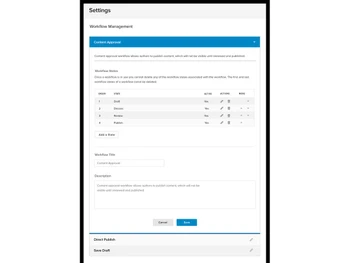 evoq-content workflow
