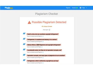 plagly plagiarism checker