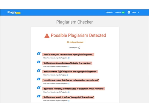 plagly plagiarism checker