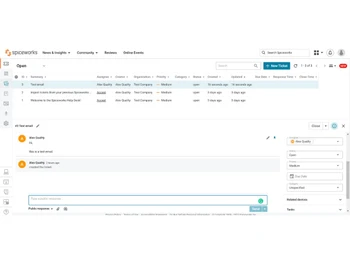 Spiceworks tickets
