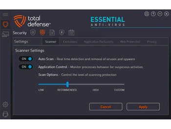 Total Defense Anti-Virus scanner
