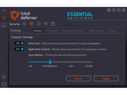 Total Defense Anti-Virus scanner