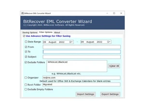 birdie eml to pst converter-filter