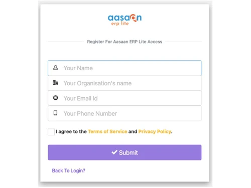Aasaan erp login