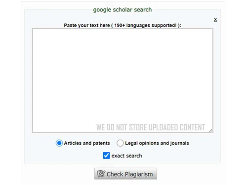 plagiarisma google scholar