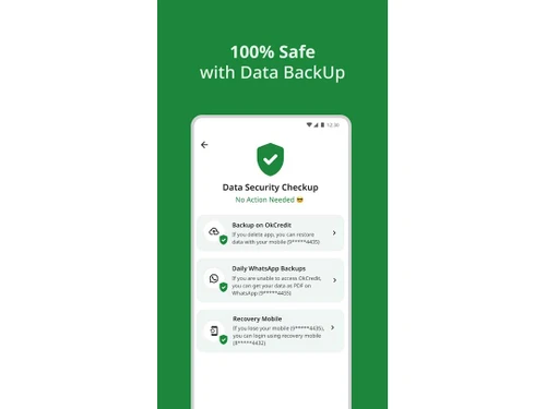 OkCredit data backup
