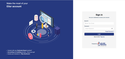 elixrbooks dashboard