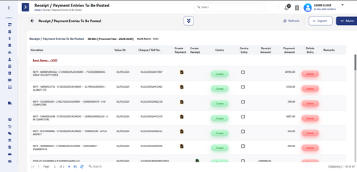 elixrbooks bank report