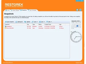 restorex360 snapshots