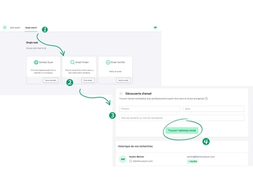 Icypeas single search