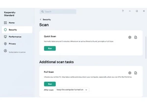 kaspersky standard-scan