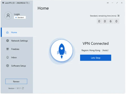 LetsVPN home