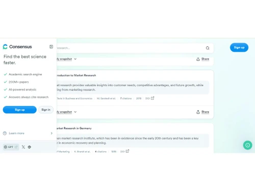 consensus ai search