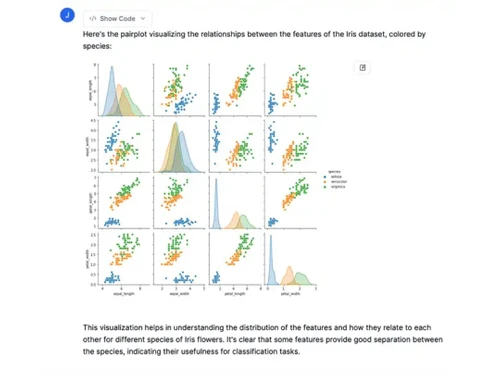 julius ai data visualization