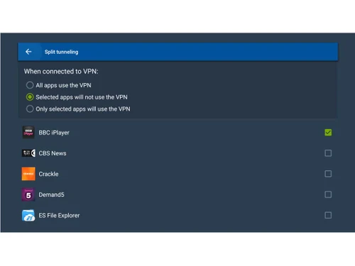 CactusVPN split tunneling