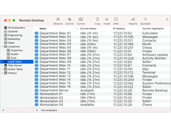 Apple Remote Desktop local team